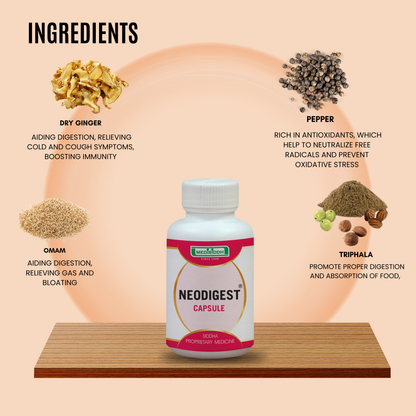 Neodigest Capsule for indigestion and bloating AllHerbs.com