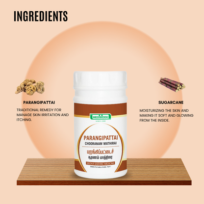 Parangipattai Chooranam Tablet /  China root chooranam tablet MediSiddh
