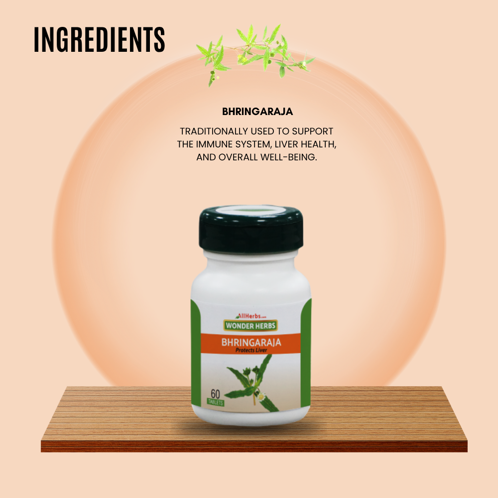 Bhringaraja Tablet - AH /  Eclipta prostrata- ( bhringraj plant) MediSiddh