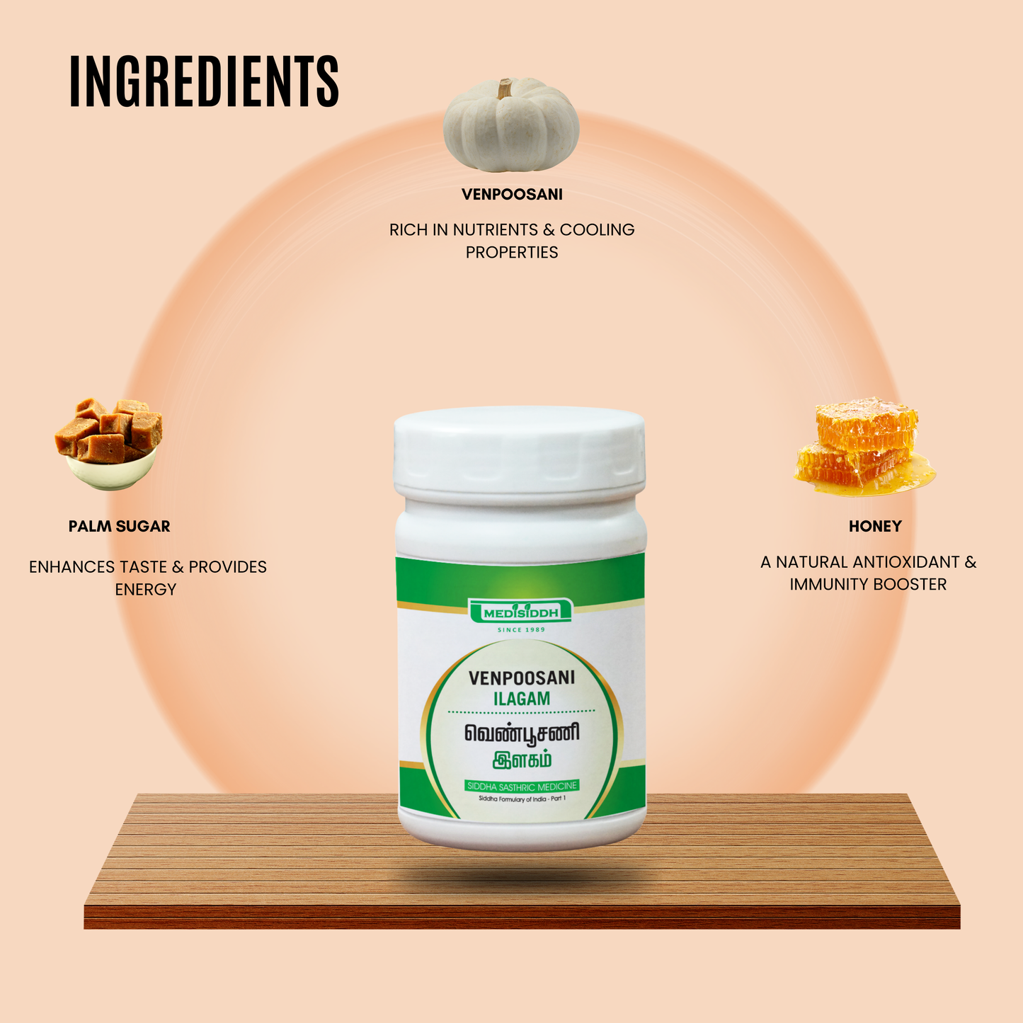 Venpoosani ilagam /  winter melon Legiyam - (ash gourd) AllHerbs.com