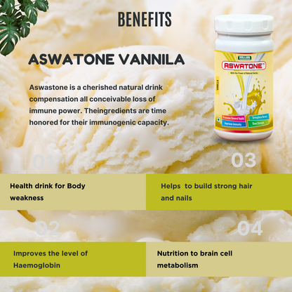 Aswatone Vanilla Power (Health Drink) MediSiddh