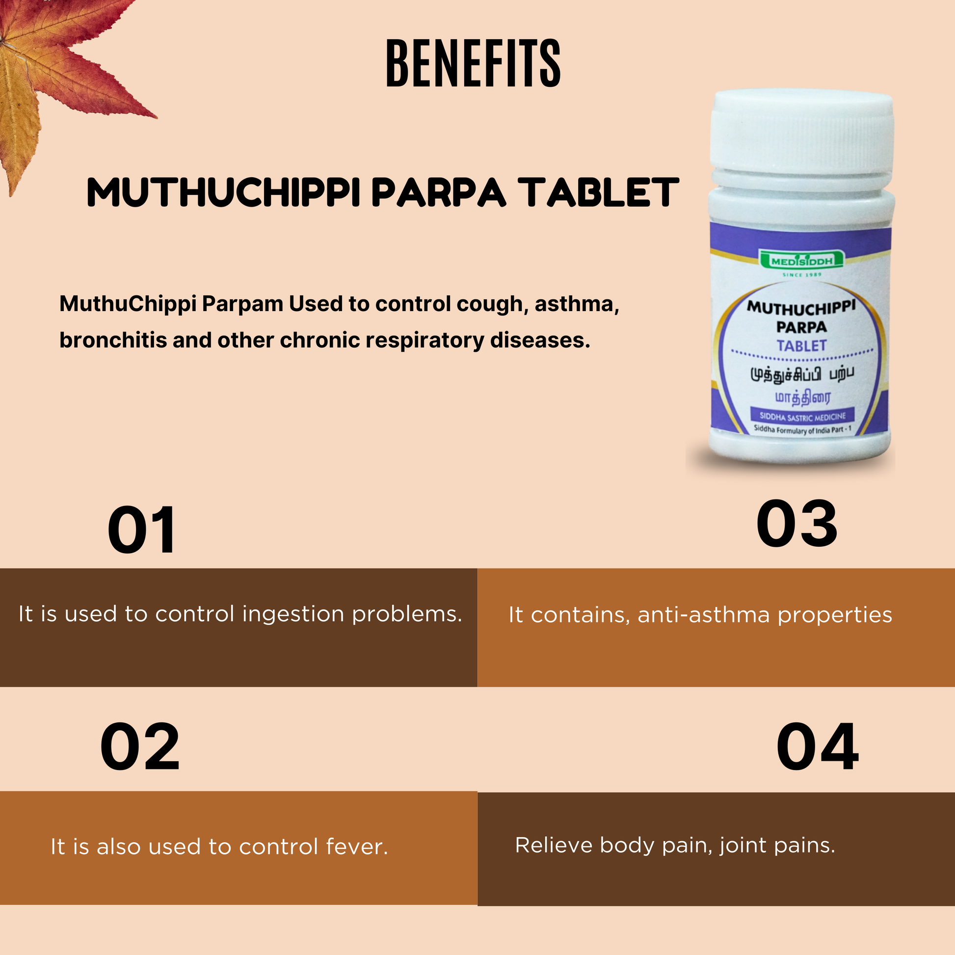 Muthuchippi Parpa Tablet / pearl oyster MediSiddh