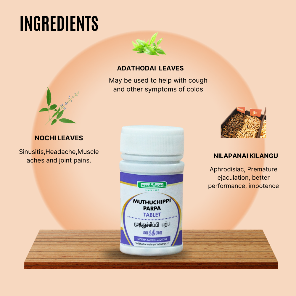 Muthuchippi Parpa Tablet / pearl oyster MediSiddh