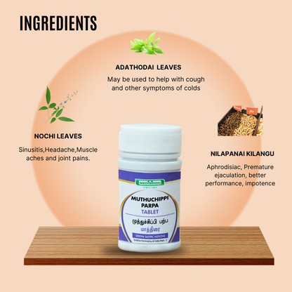 Muthuchippi Parpa Tablet / pearl oyster MediSiddh