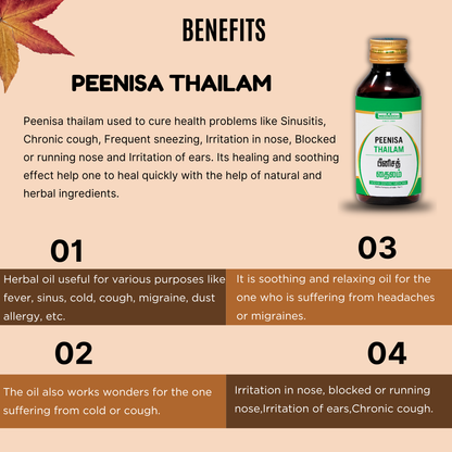 Peenisa Thailam -(nasal drops) MediSiddh