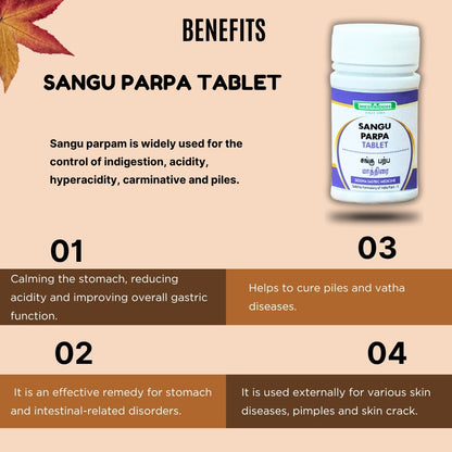 Sangu parpa tablet /conch shell MediSiddh