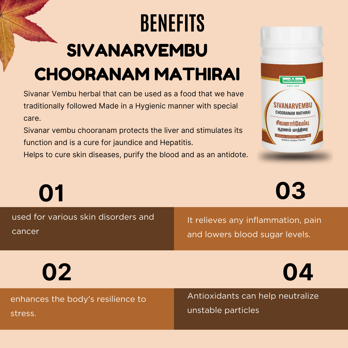 Sivanarvembu Chooranam Tablet /Wiry Indigo chooranam tablet MediSiddh